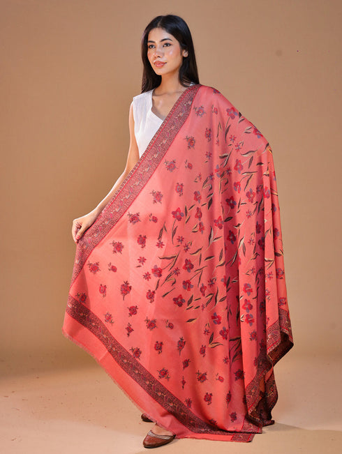 Women's Kani Floral Wool Shawl